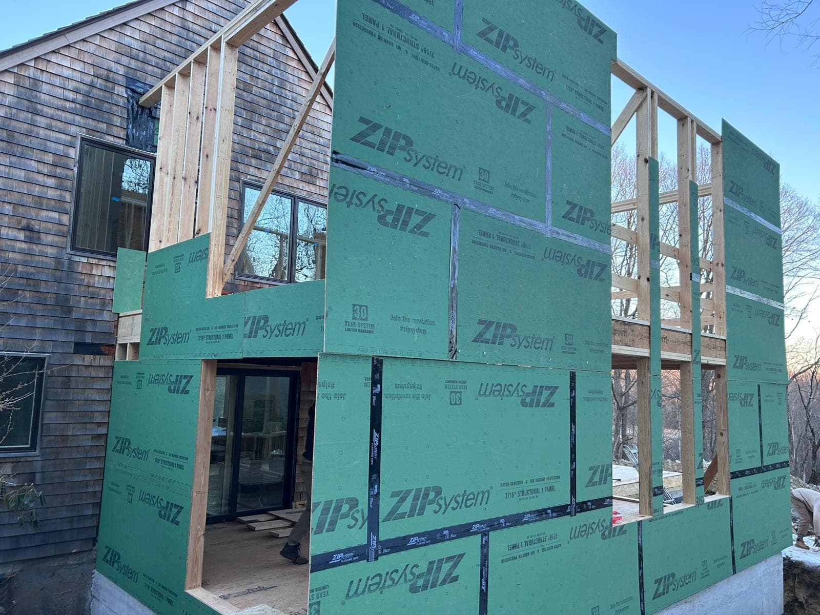 Structural framing project by RS Development Group in Framingham, MA